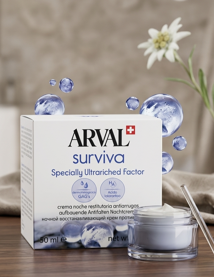 Arval Surviva: Crema Notte Restitutiva Antirughe 50ml