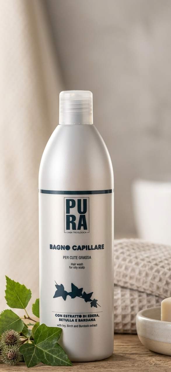 PURA Bagno Capillare per Cute Grassa 1000ml